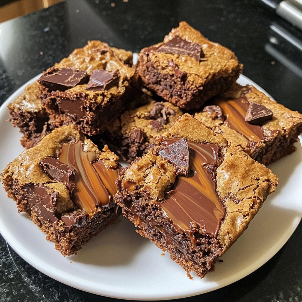 Fudgy Chewy Browkies (Brookies)