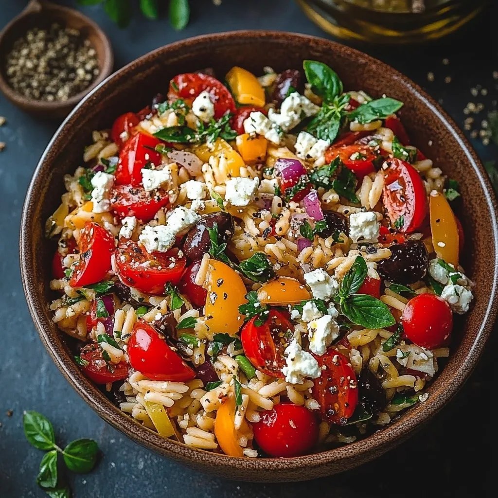 Mediterraner Orzo-Salat