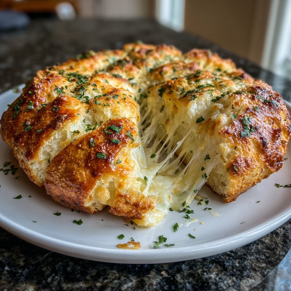 Zupfbrot Mit Käsefüllung