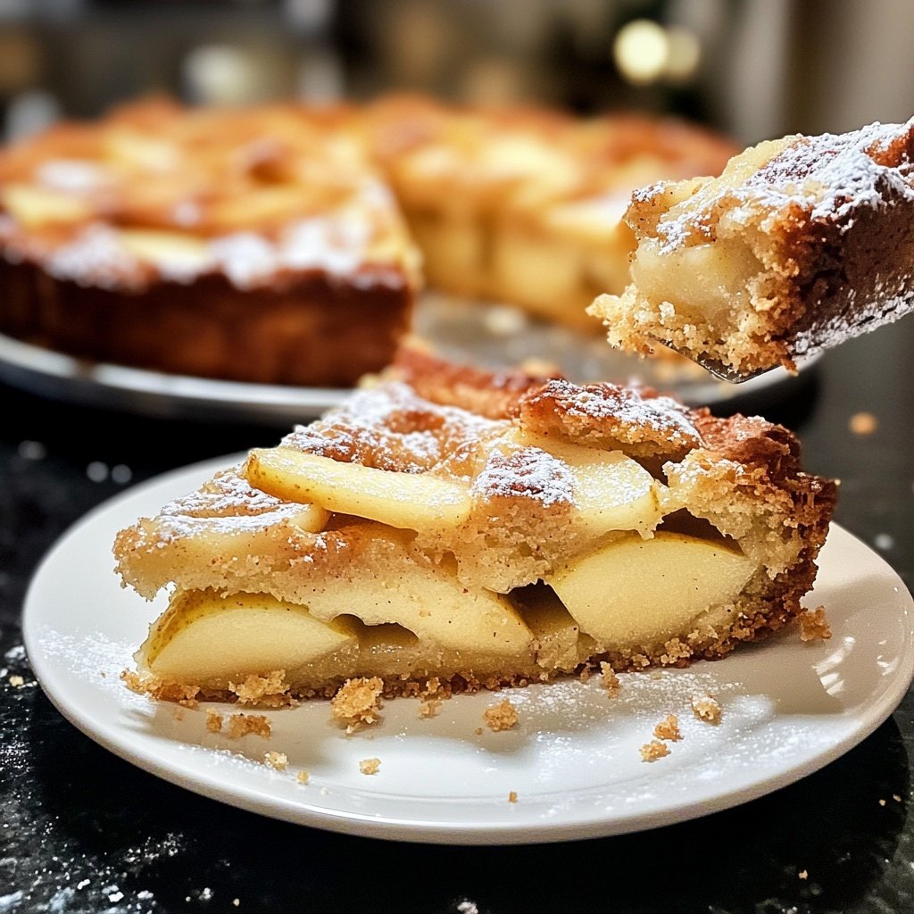 Weihnachtliche Birnentorte