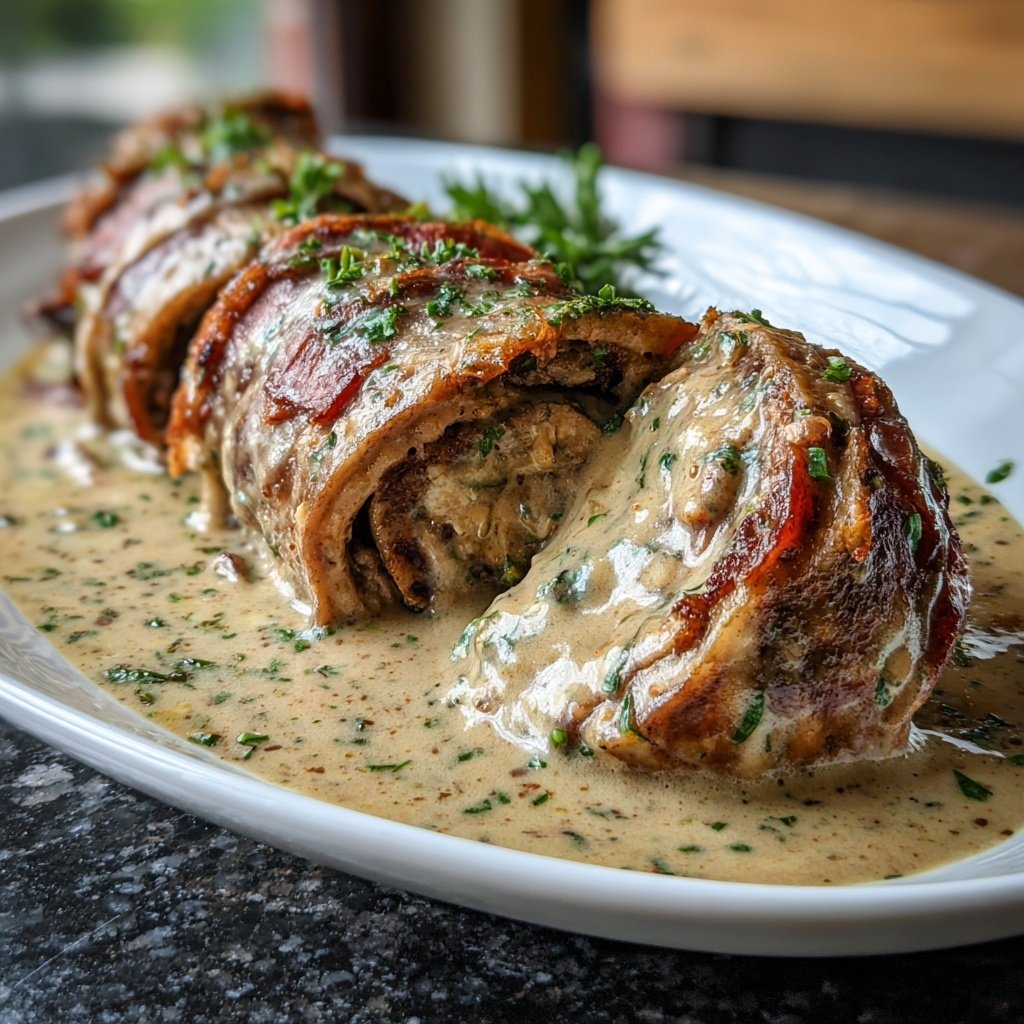 Hausmannskost Rinderrouladen mit Rahmsoße