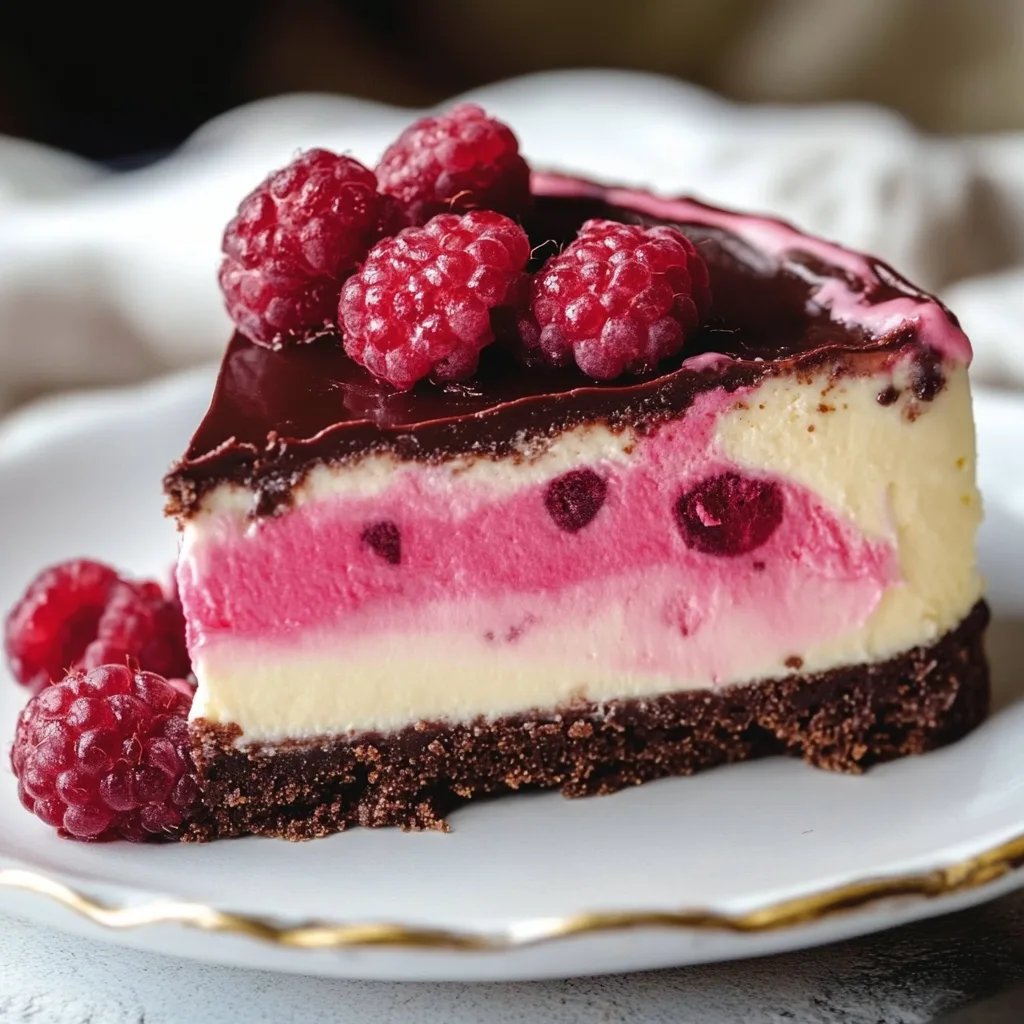 Himbeer-Brownie-Cheesecake