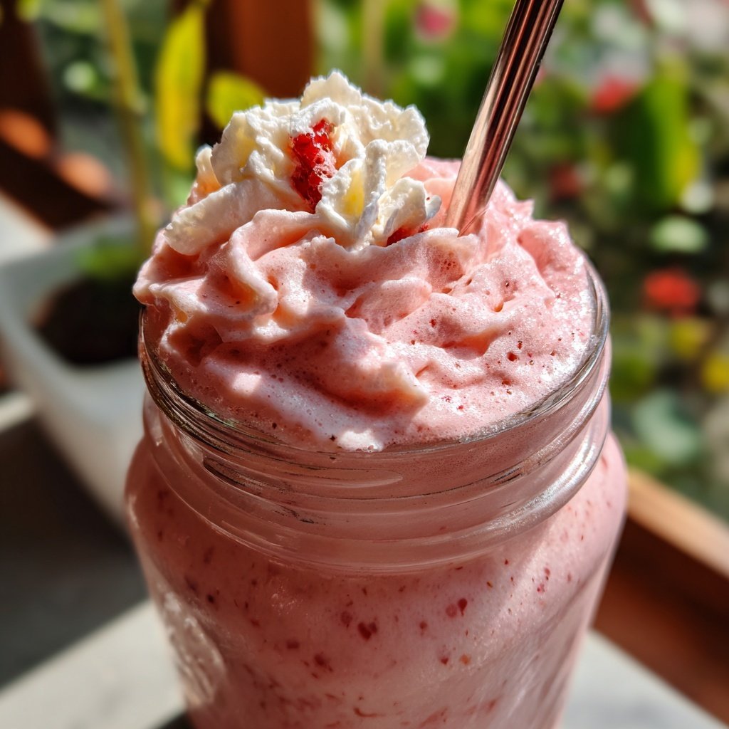 Erdbeer Milchshake Selbstgemacht
