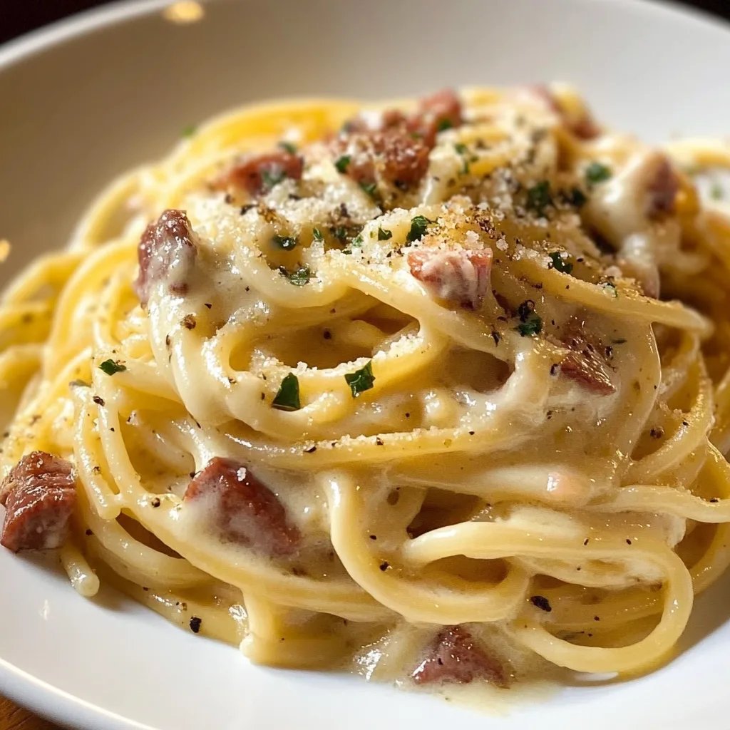 Spaghetti Carbonara Italienischer Art