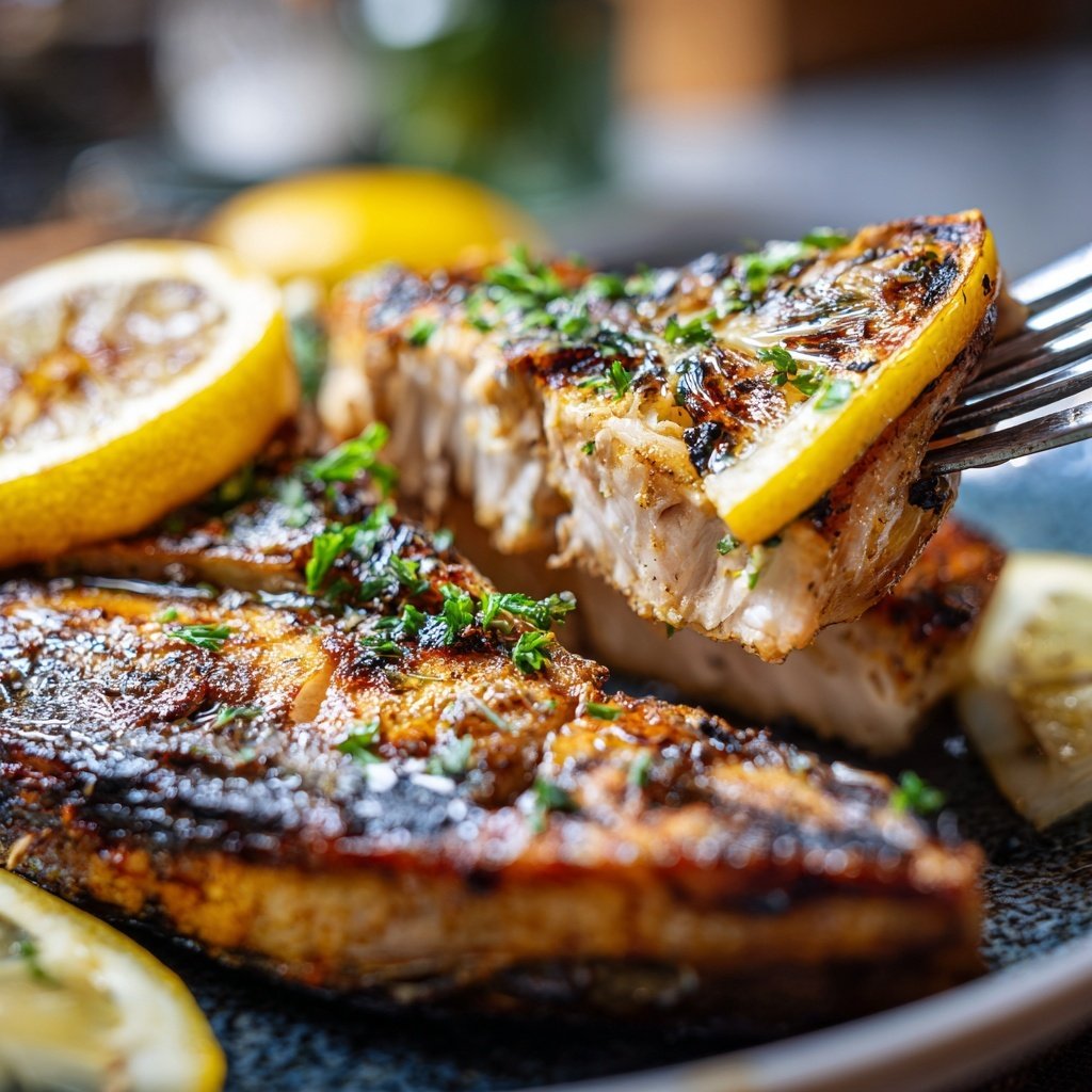 Gesund & Leicht Zitronen-Gegrillter Fisch