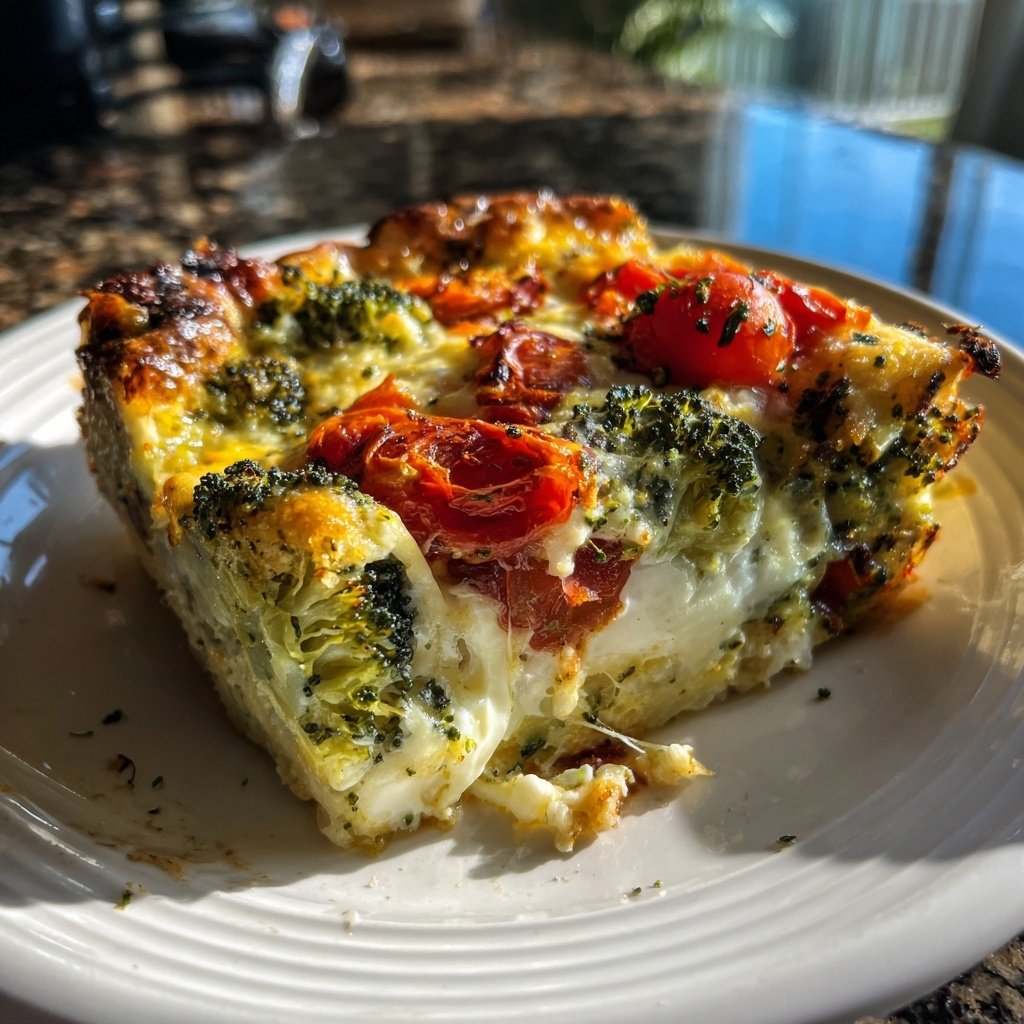 Abendessen mit Gemüseauflauf