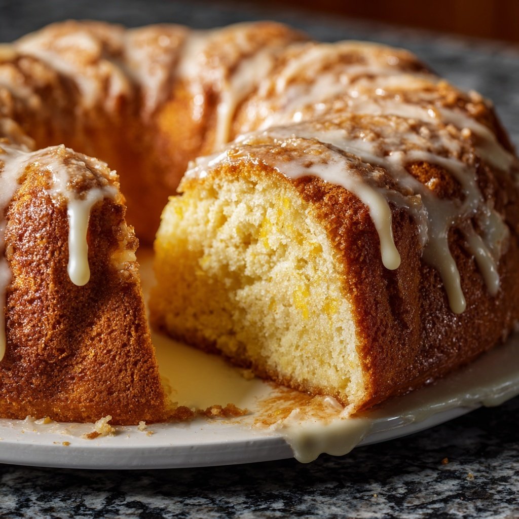 Zitronenkuchen mit Joghurtfüllung