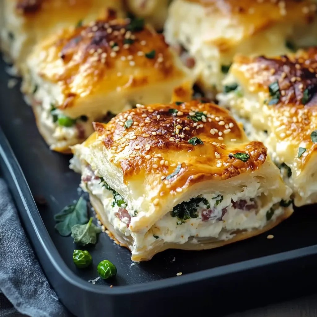 Blätterteig-Häppchen mit grünem Spargel & Schinken